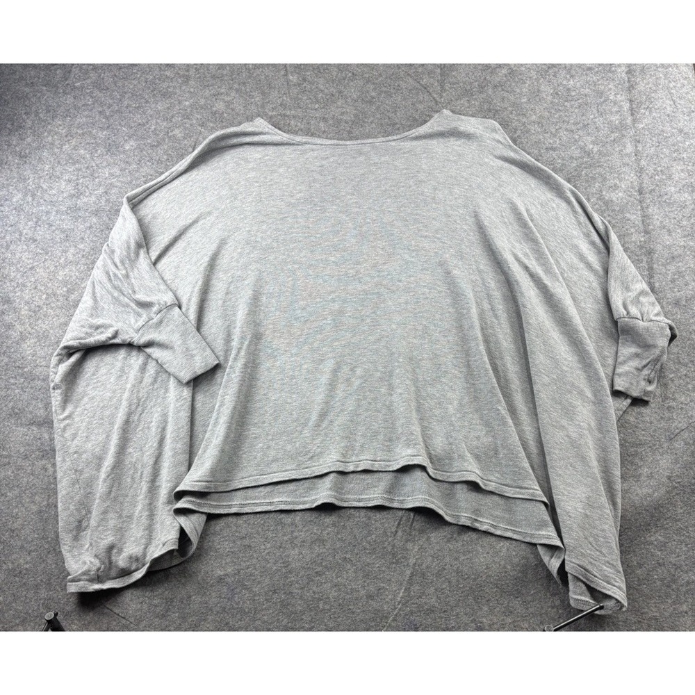 Alice + Olivia by Stacey Bendet Air Tunic Top Womens M Gray Tencel Minimalist